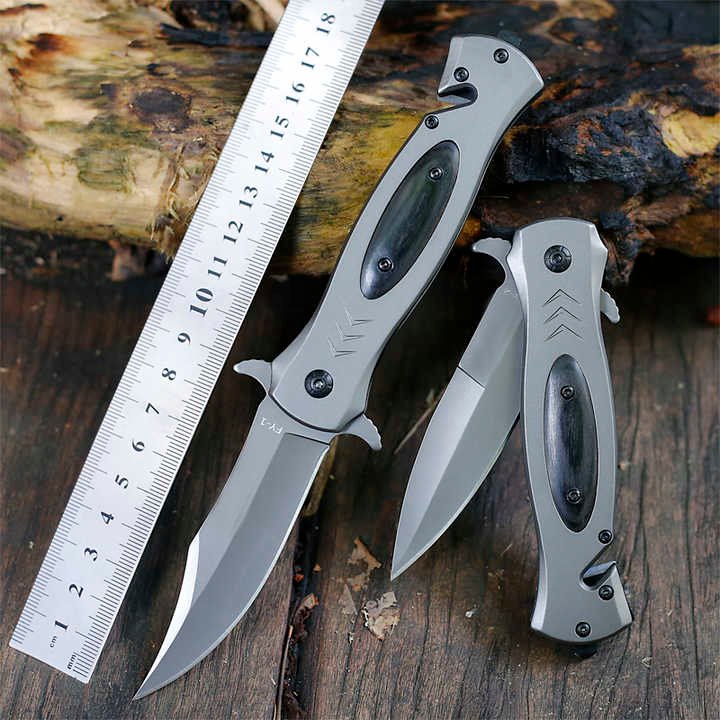 New Design Custom Logo Stainless Steel Folding Knife Knife Outdoor With Steel Handle