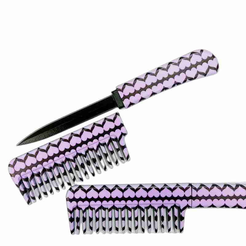 ZT-CK04-pastel pink comb knife
