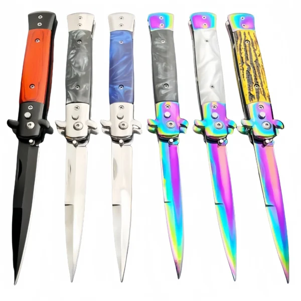 9inch Classic Stiletto Switch Blade New Button knife