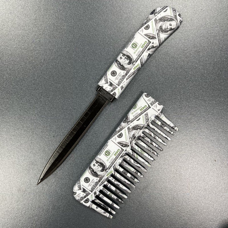 US Dollar knife combs