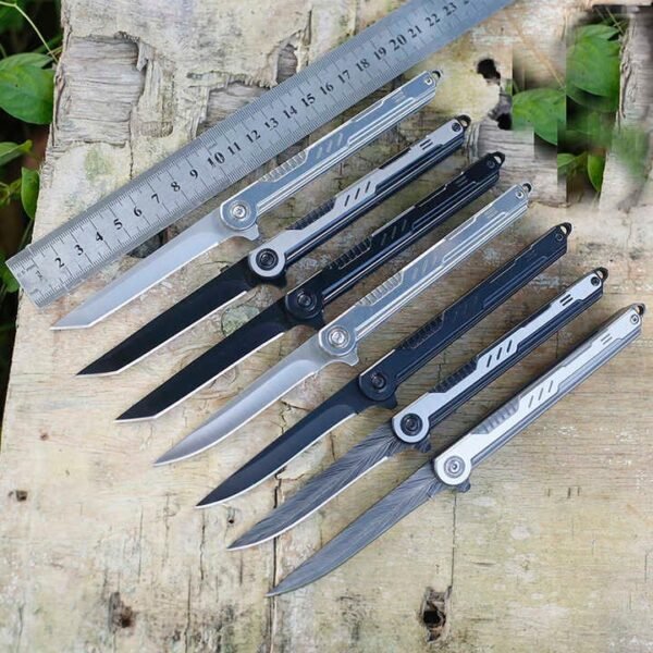 New Design High Quality Stainless Steel Survival Knife Folding Outdoor With Steel Shank