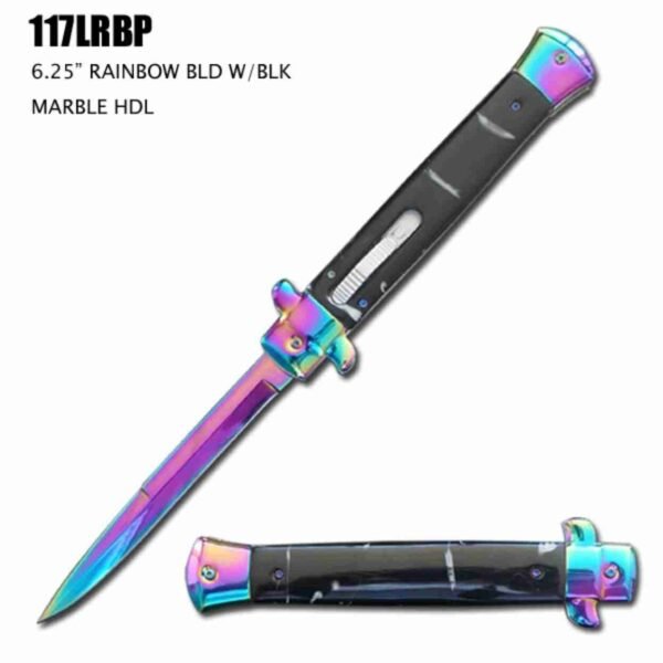 11inch  ITALIAN STILETTO OTF DOUBLE ACTION KNIVES/Color blade-TKST47