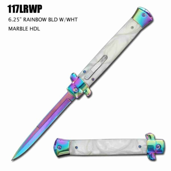 11inch  ITALIAN STILETTO OTF DOUBLE ACTION KNIVES/Color blade-TKST48