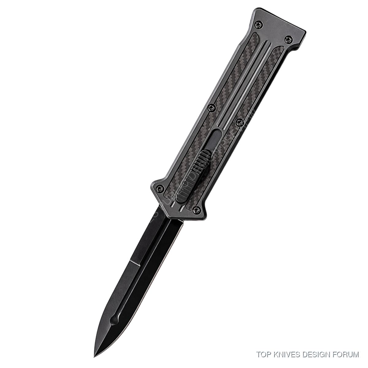 Graphite Rail / Smoke-Carbon Rail - OTF-GRAPHITE-RAIL-122-VR - Knife design concept - TOP KNIVES