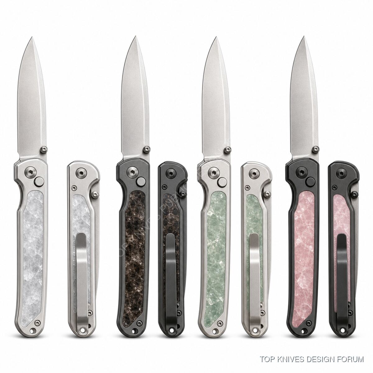 Quartz Button Folder - TK-QUARTZ-BUTTON-20260506-VR - Folder / button lock EDC - TOP KNIVES