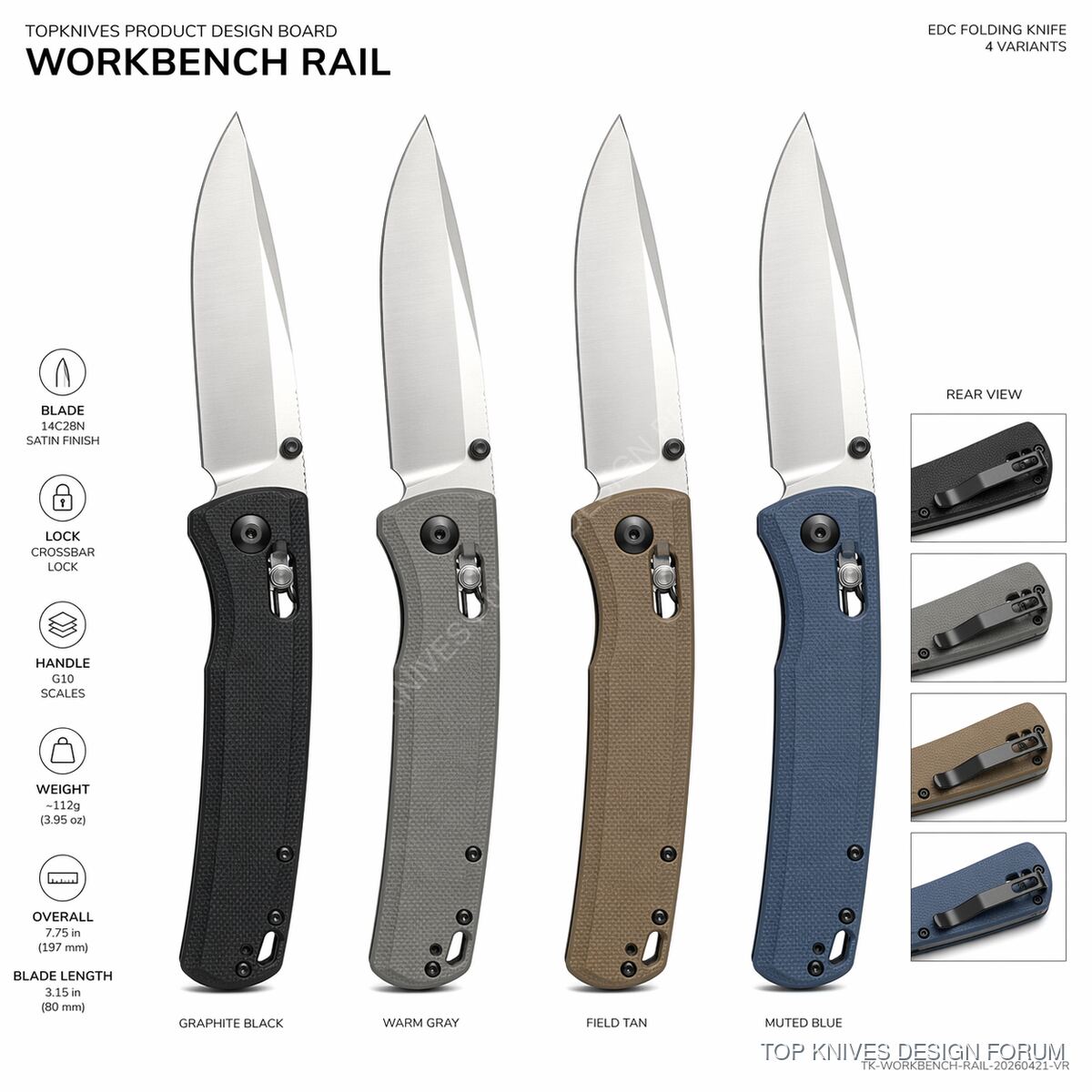 Workbench Rail - TK-WORKBENCH-RAIL-20260421-VR - EDC knife / pending brief confirmation - TOP KNIVES