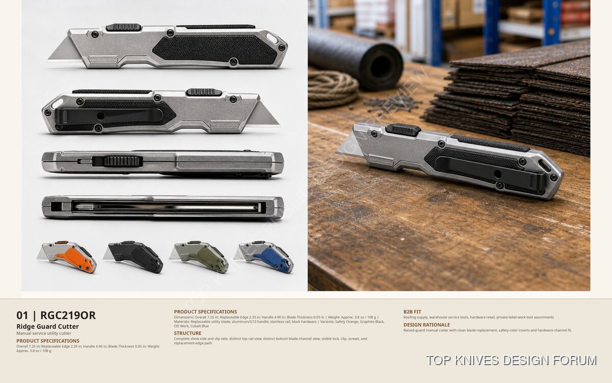 RGC219OR Ridge Guard Cutter Gwf Standard - RGC219OR - EDC knife / pending brief confirmation - TOP KNIVES