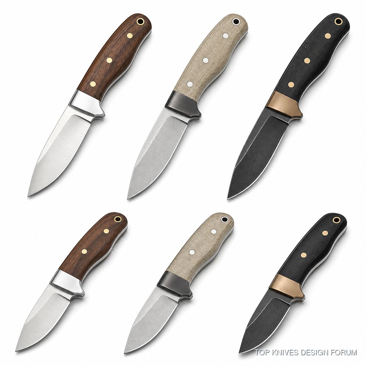 Walnut Bolster Camp - TK-WALNUT-BOLSTER-CAMP-20260509-VR - Premium camp fixed, drop point - TOP KNIVES