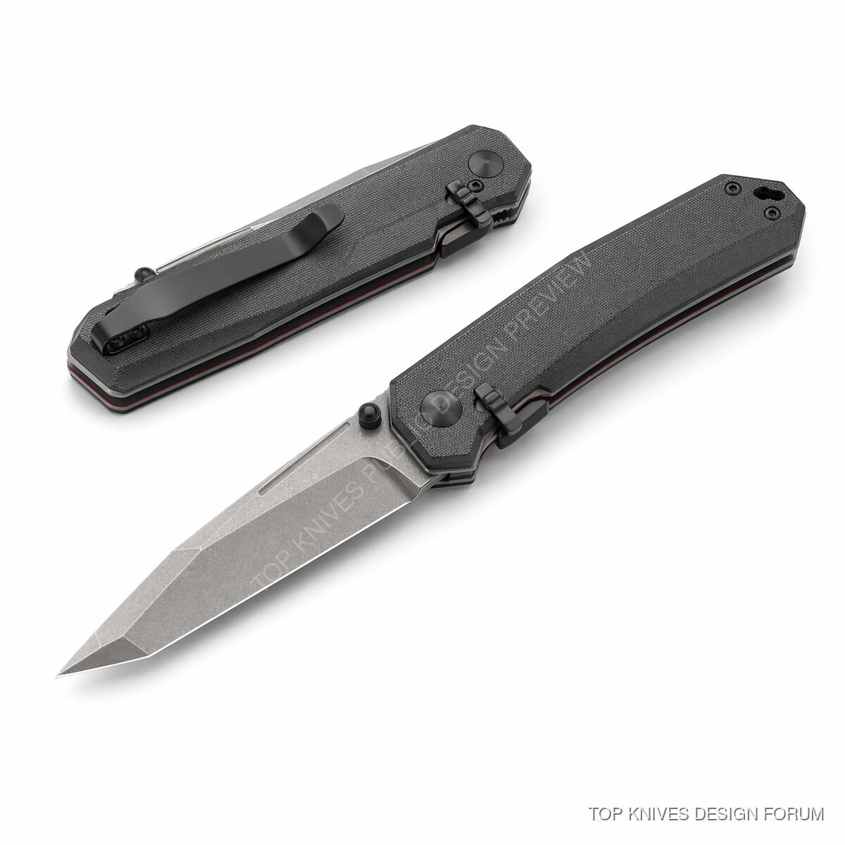 Cinder-Crossbar - TK-CINDER-CROSSBAR-20260421-VR - Folder crossbar lock；Reverse tanto folder - TOP KNIVES