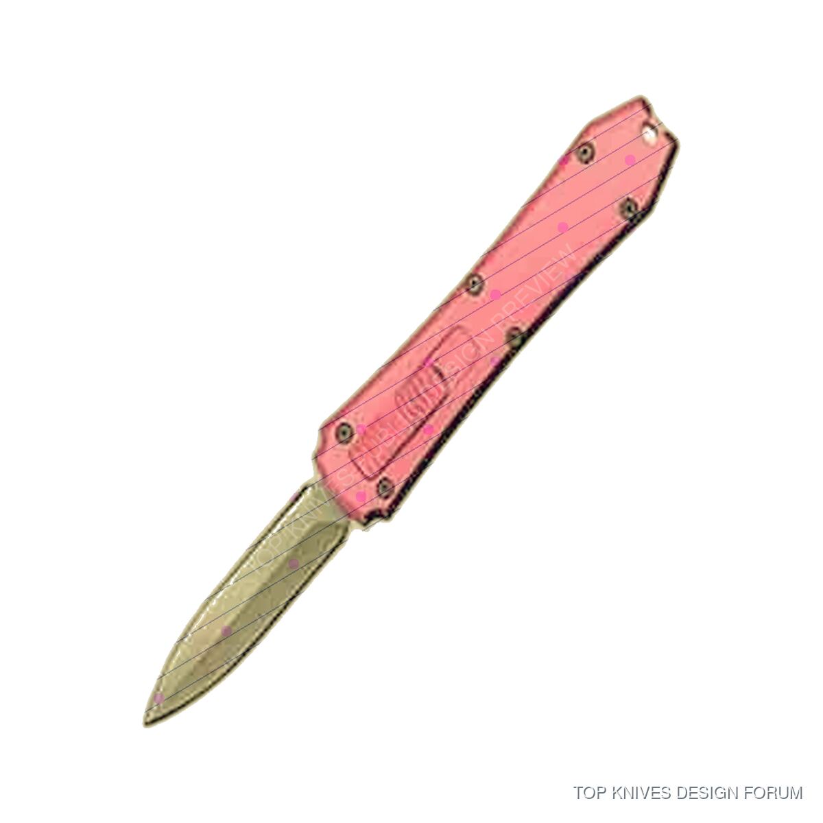 Mini Coffin Yellow Splatter - TK97Z-YELLOW-SPLATTER-VR - Mini automatic knife / graphic variant - TOP KNIVES