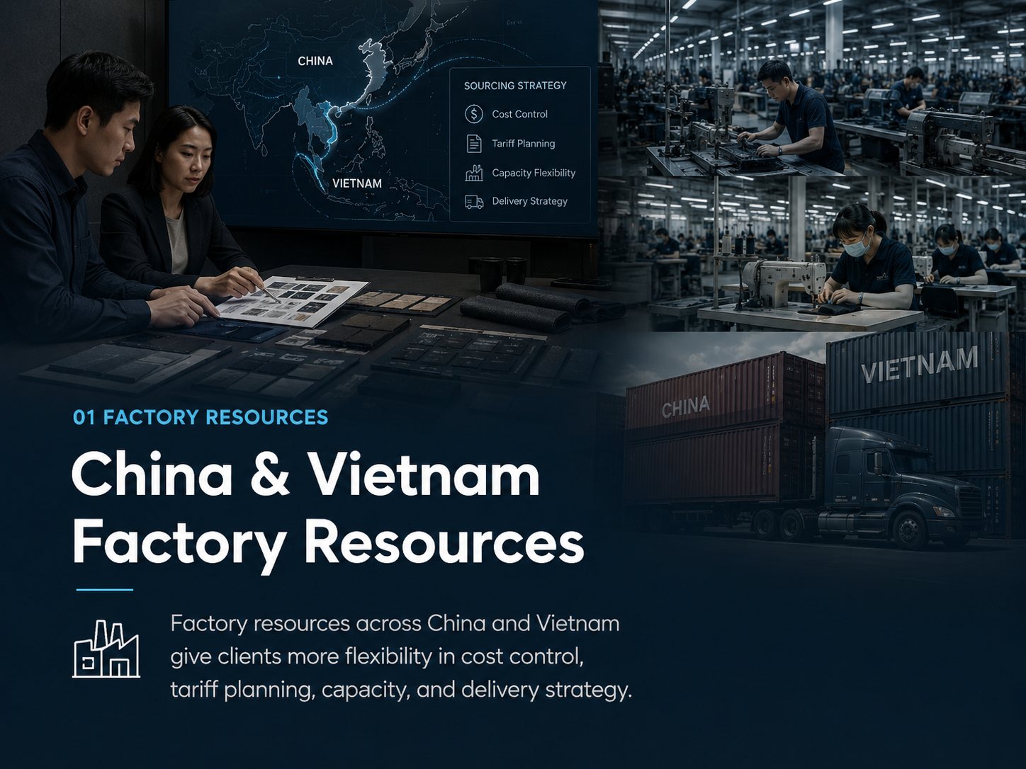 China and Vietnam factory resources for knife supply programs