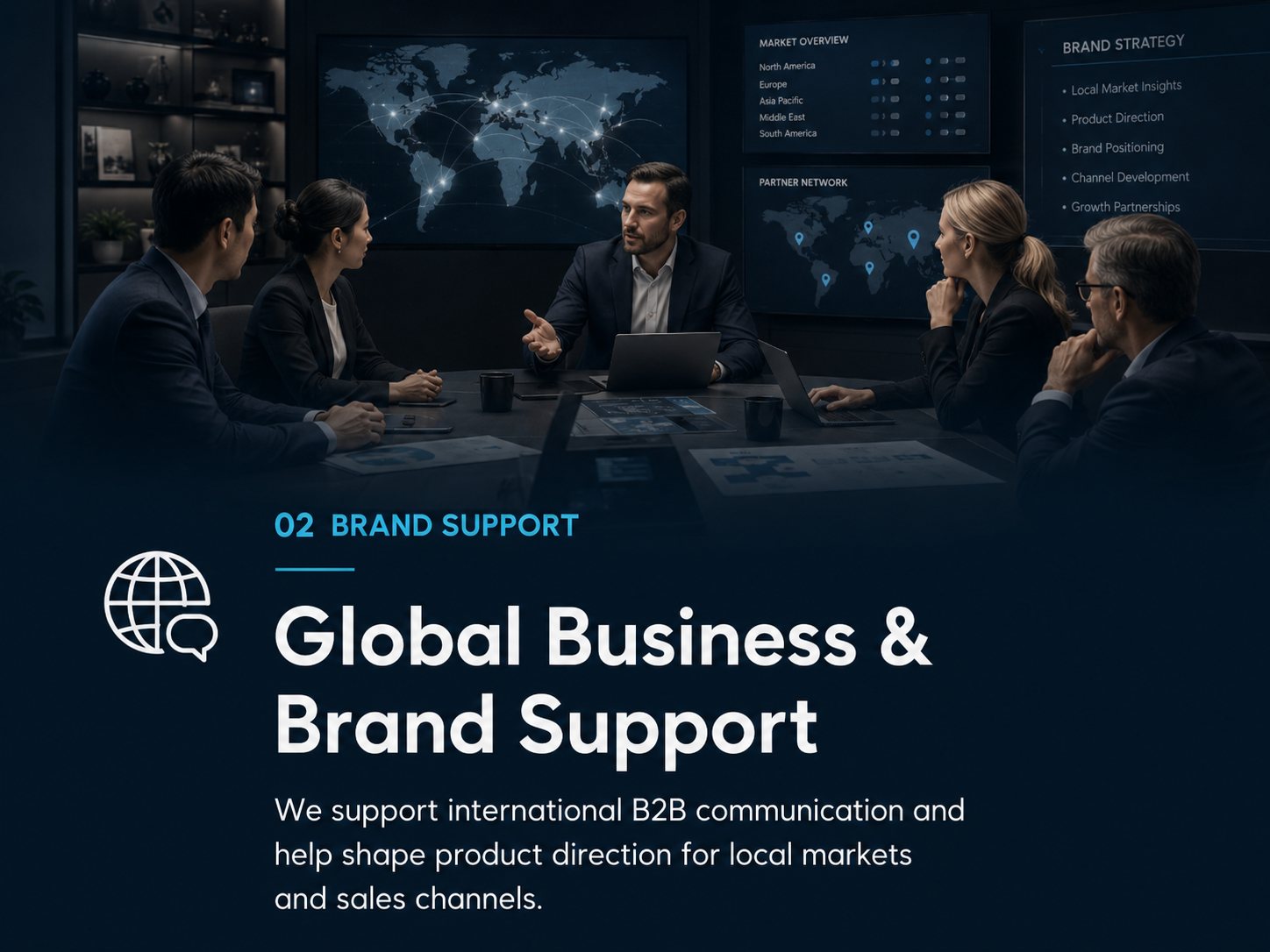 Global business and brand support for knife buyers