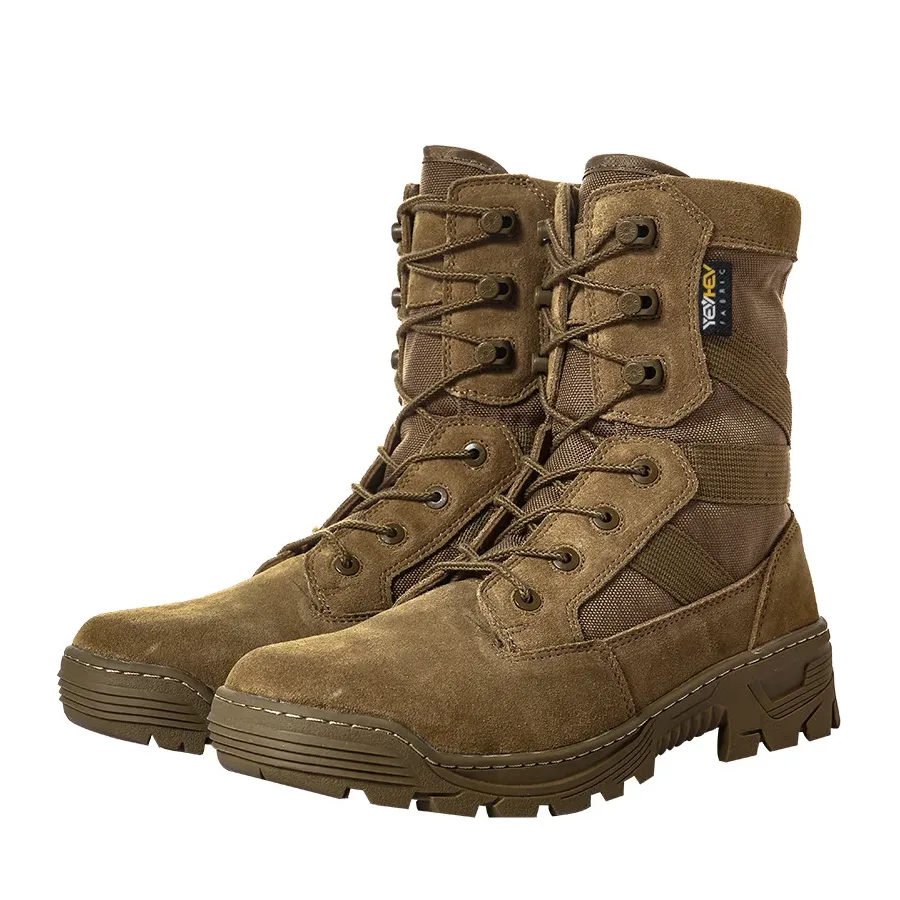 Outdoor Tactical Boots, Desert Boots High-top Non-slip And Wear-resistant Cowhide Hiking Boots