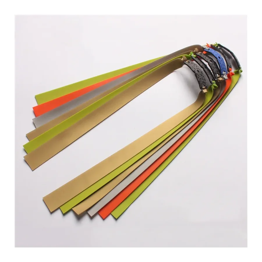 6pcs Slingshot Hunting Powerful Flat Rubber Band 0.5-1.4 Mm High Elasticity Outdoor Catapult Shooting Accessories