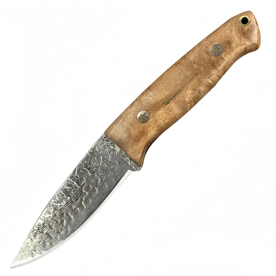 Damascus Steel Outdoor Small Straight Knife Multi-purpose Knife