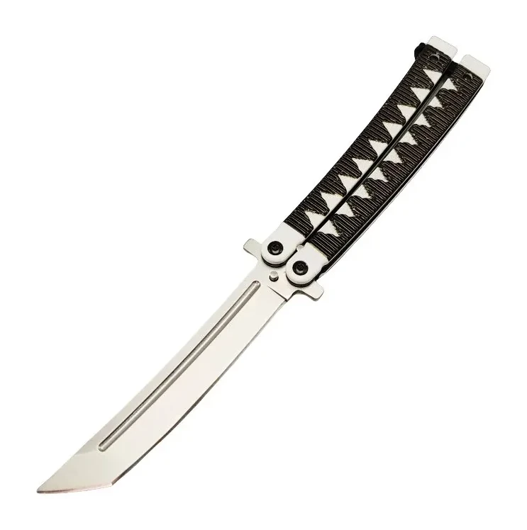 9.5inch Samurai Japanese Style Balisong Butterfly Knife Black
