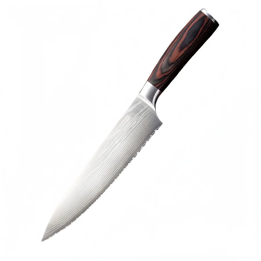 Stainless Steel Serrated Knife For Cutting Frozen Meat