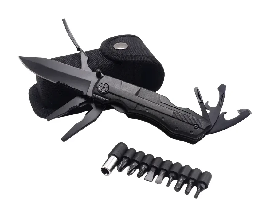 Multi-function Tactical Folding Knife With Pliers - A Portable Multi-tool For Outdoor Survival EDC