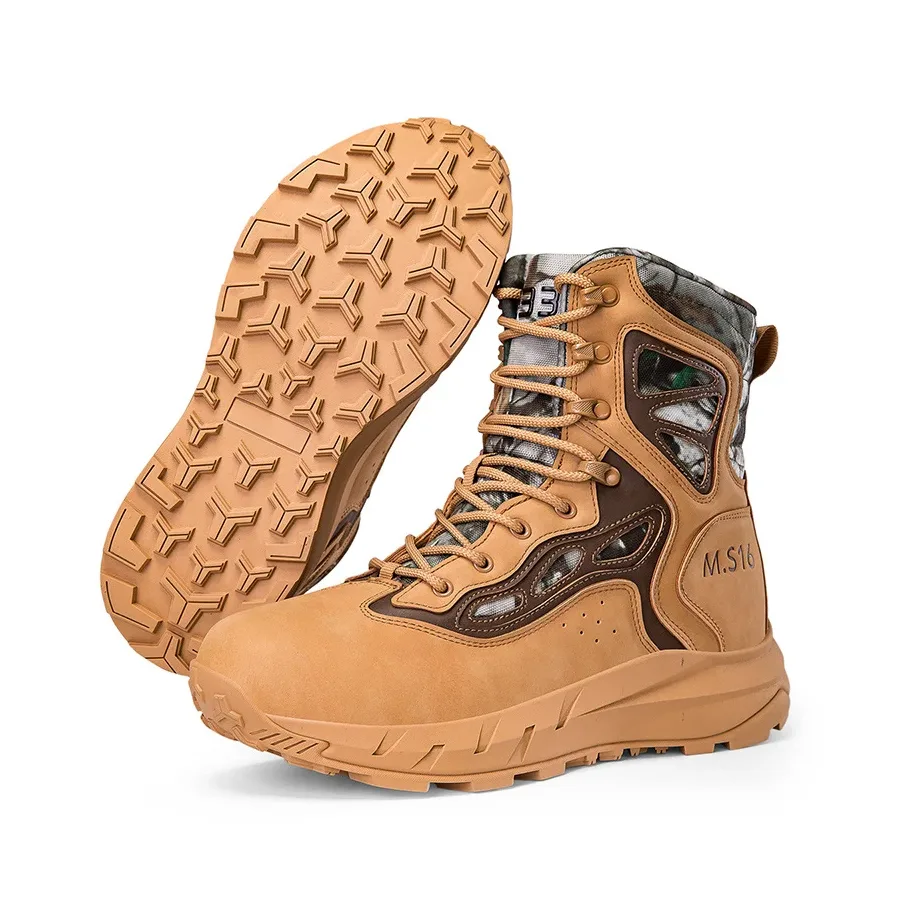 Tactical Boots High Top Outdoor Boots Anti-kick Non-slip Hiking Boots Men's Work Boots