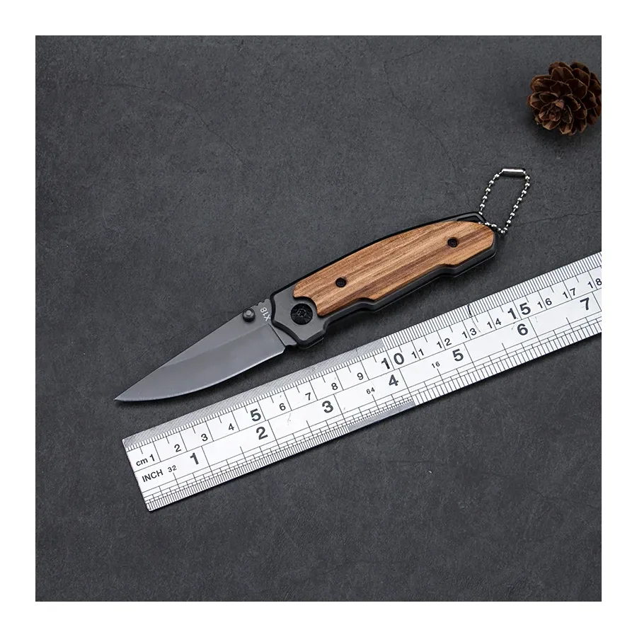 Survival And Self-defense Folding Knife With Chain
