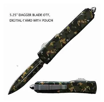 5.25inch Camouflage Double Blade OTF Knife