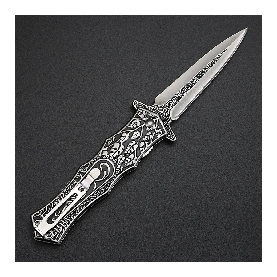 Brand Folding Blade Hunting Knife Stainless Steel Automatic Sharp Self Defense Camping Survival Knife Pocket Knife Outdoor Tools