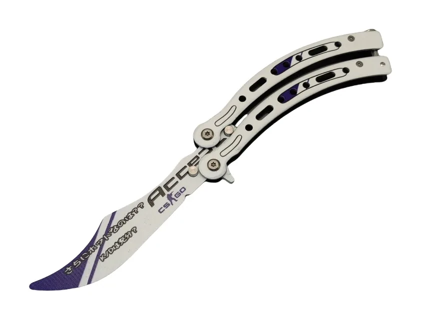 Csgo Butterfly Slaughter Balisong Butterfly Knife Trainer