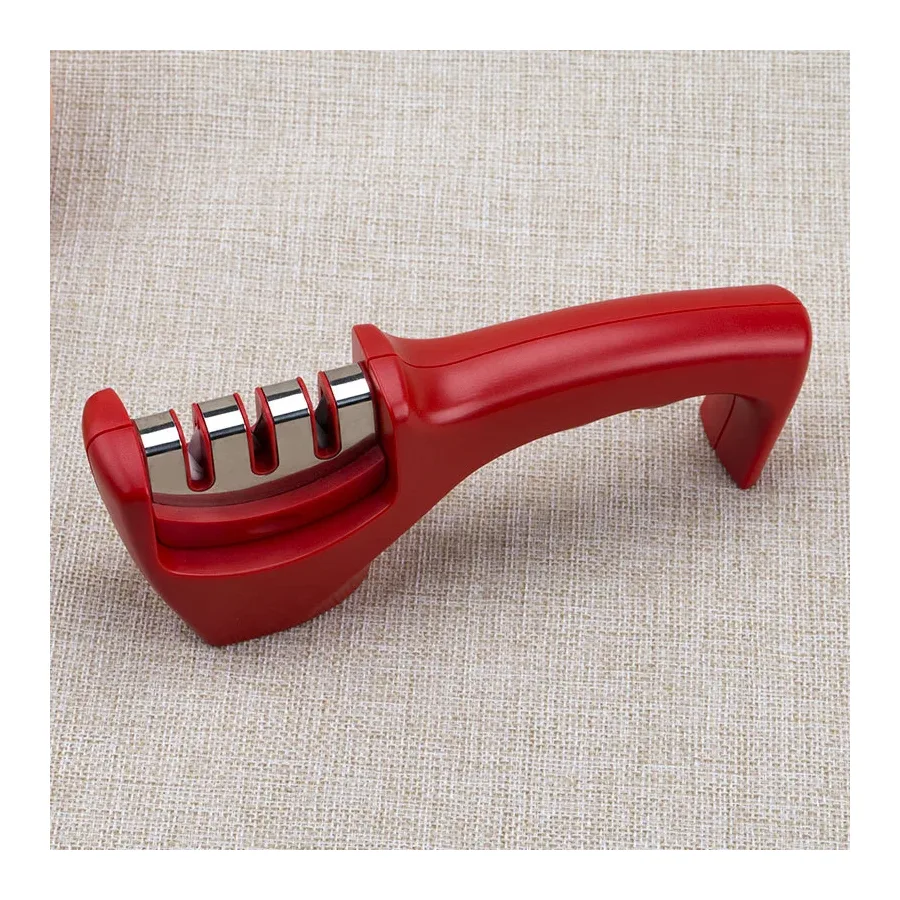 Three Groove Sharpening Tool, Double Headed Ceramic Diamond Quick Sharpening Tool