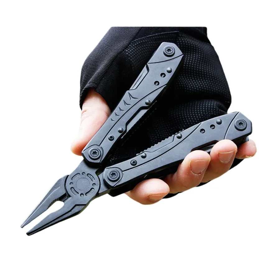 Black Folding Pliers Multi-purpose Tool Outdoor Multi-purpose