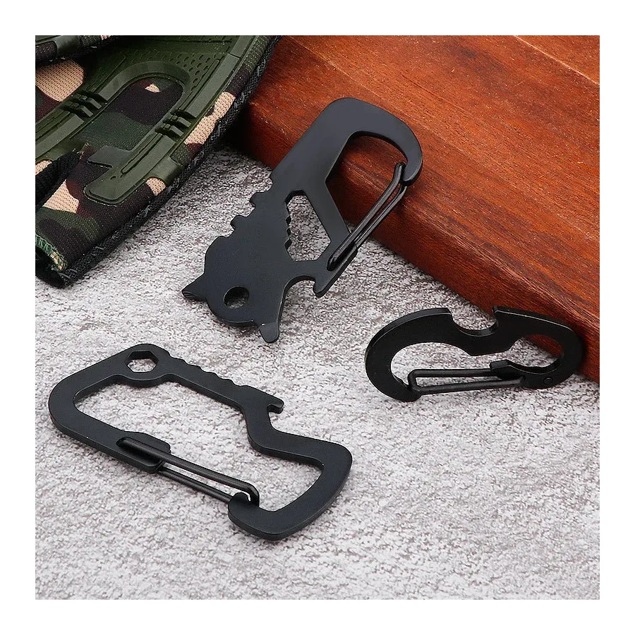 Multifunctional Stainless Steel Mini Keychain Camping Gadgets
