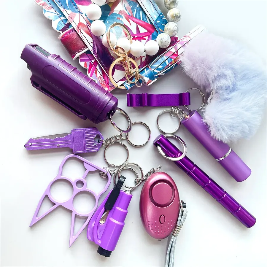 10-Piece Self-defense Keychain Set