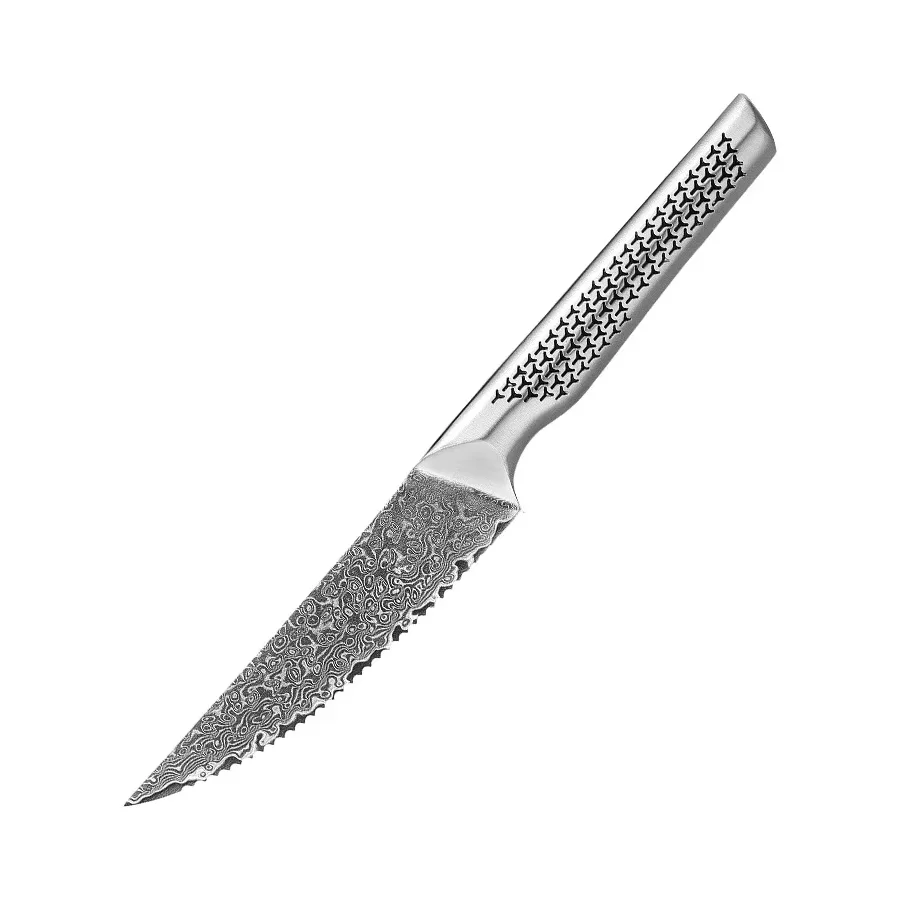 Hot Selling Damascus Steel Sharp Serrated Knife