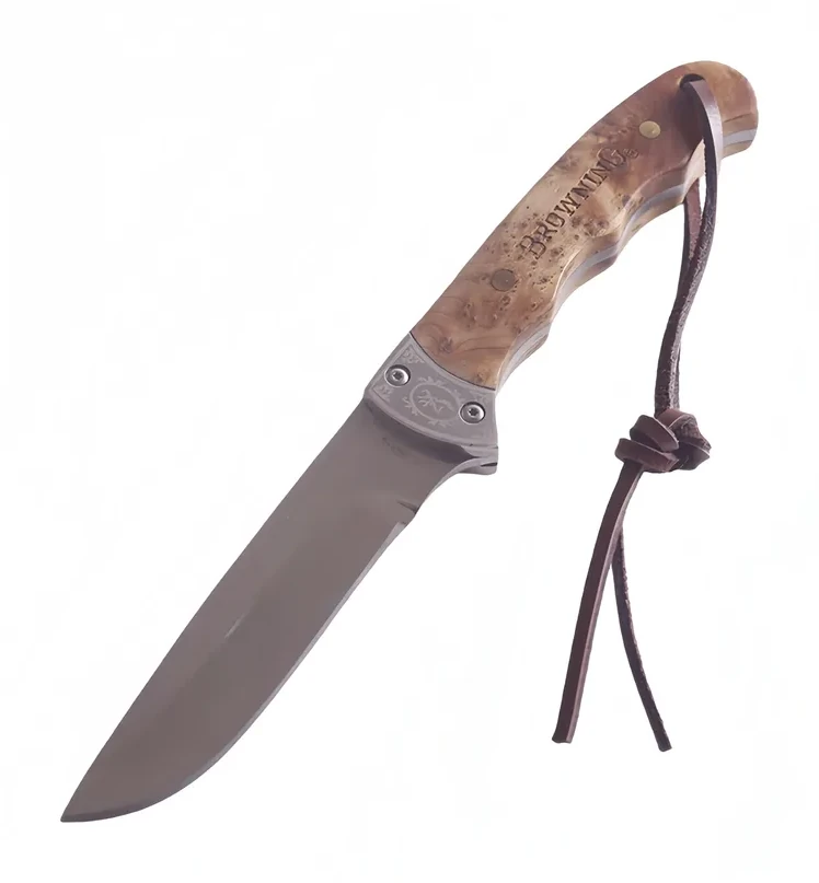 Shadow Wood Handle Outdoor Camping Knife Straight Knife
