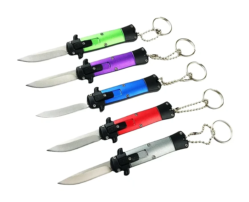 Mini Automatic Stilettos Mini OTF Knife Keychain