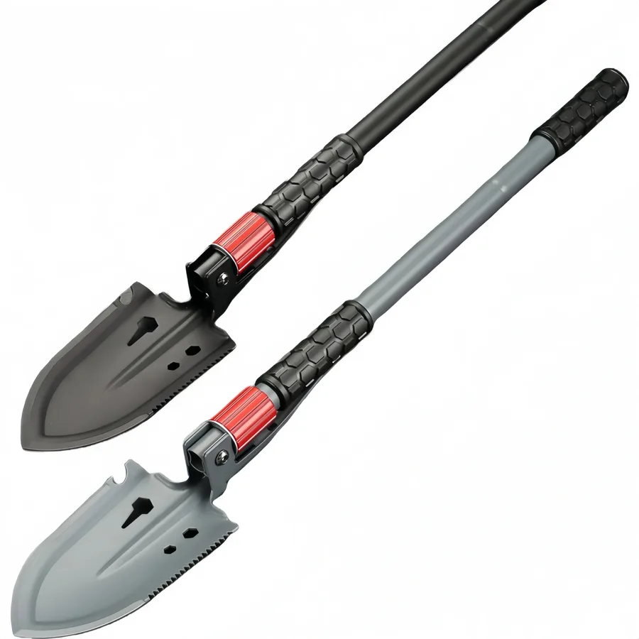 New Manganese Steel Engineer Shovel Outdoor Folding Shovel Car Rescue Shovel Camping Fishing Shovel