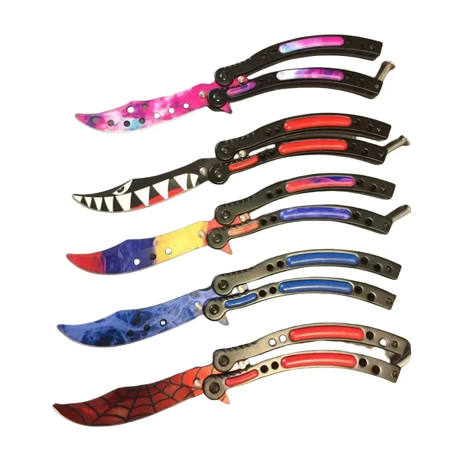 Vibrant Balisong Butterfly Knife Collection - Unique Designs With Bold Patterns And Colors