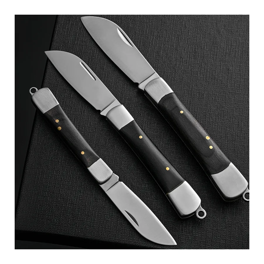 Bk Folding Hunter Wooden Pocket Knife - Durable Blade For Camping & Outdoor Use