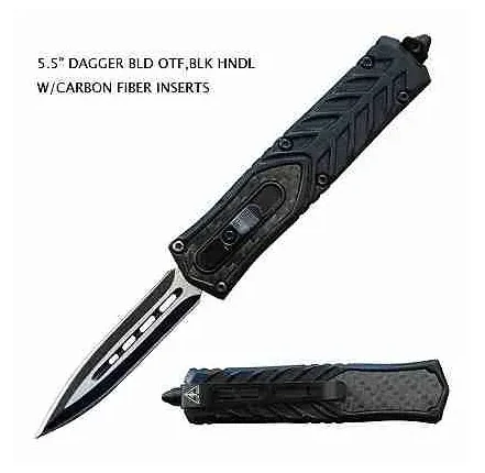 5.5 Inch OTF Knife With Carbon Fiber