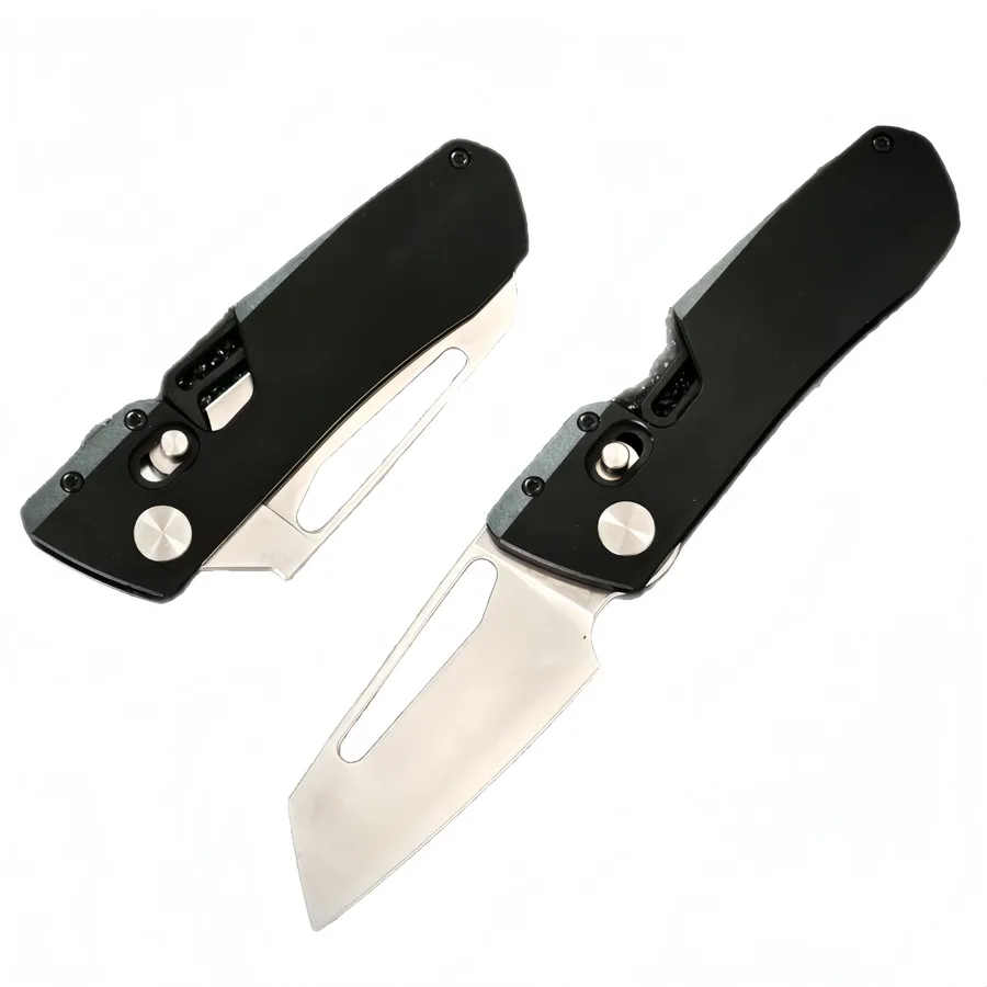 Outdoor Wilderness Lock Knife Aluminum Handle Small Pocket Knife