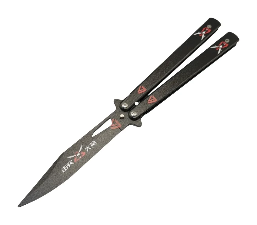 Doodle Sharp Blade Unsharpened Butterfly Knife Training