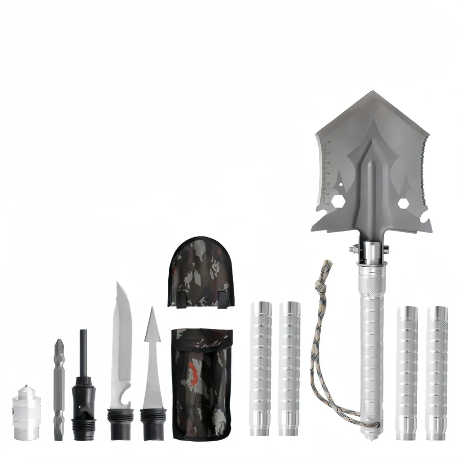 Camping Engineer Shovel Multifunctional Iron Catalpa Outdoor Fishing Digging Garden Vehicle Convenient Military Shovel