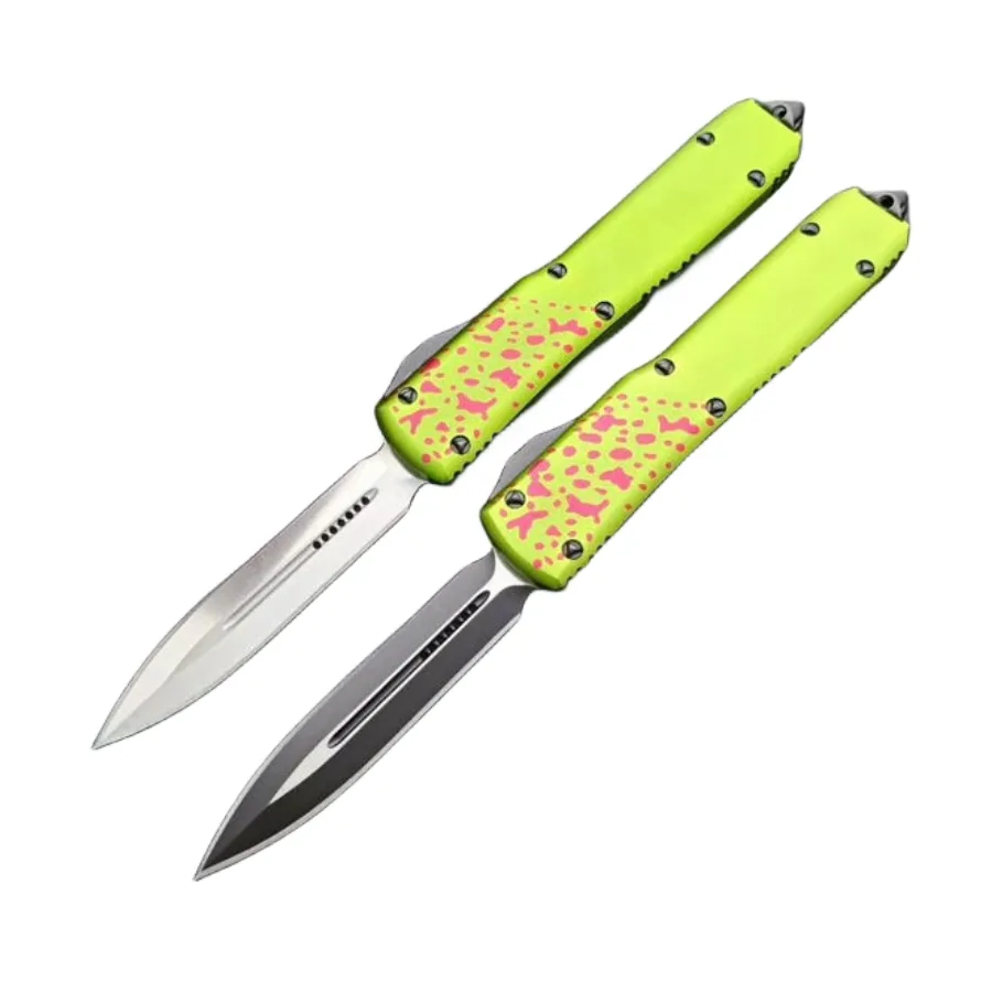 5.25 Inch Ut85 Zombie Green OTF Knife