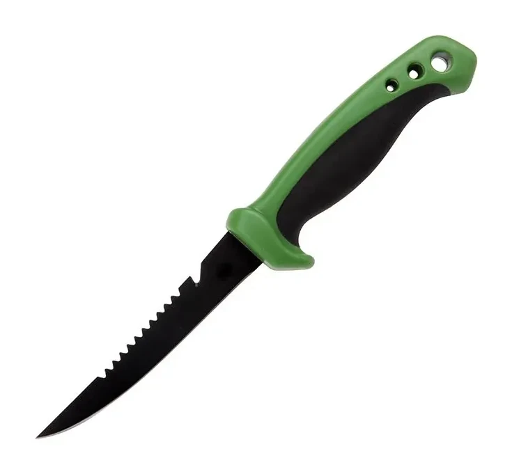 5 Inch Stainless Steel Back Tooth Fishing Knife With Scabbard For Outdoor Fishing