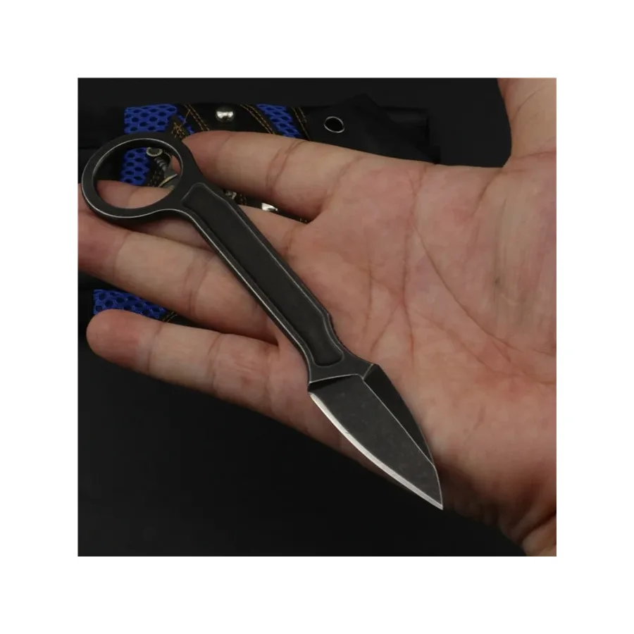 440c Unpacking Tactical Pocket Knife ,Neck Knives Camping Knives Rescue Survival EDC Tool With K Sheath,Dropshipping