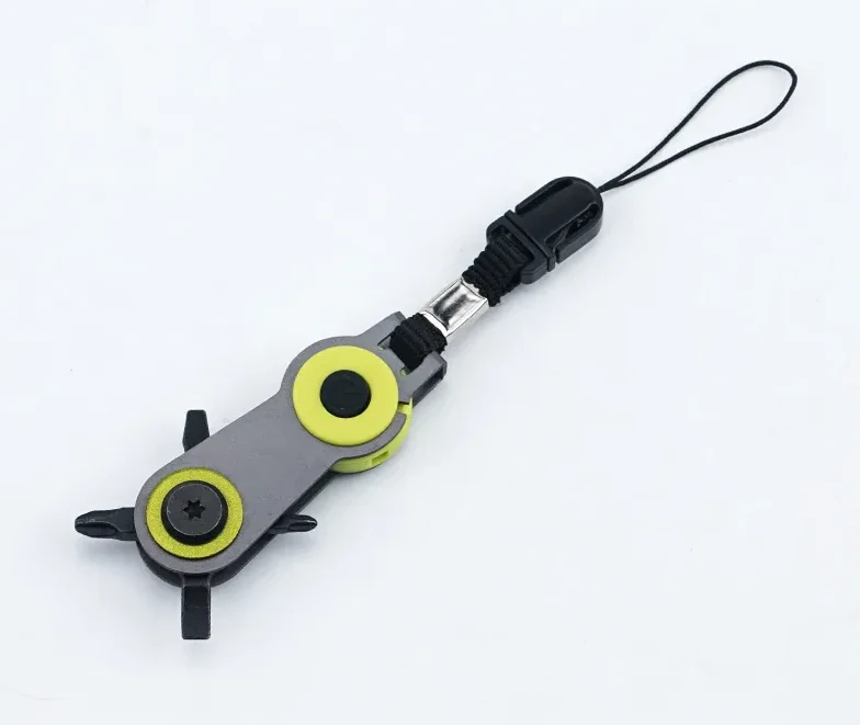 Multi Functional Rotating Screw Ruler Mini Hanging Rope Outdoor Tool