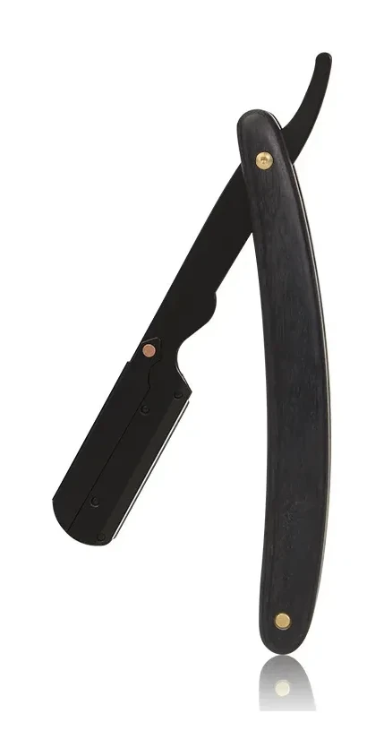 Elegant Black Straight Razor For Men