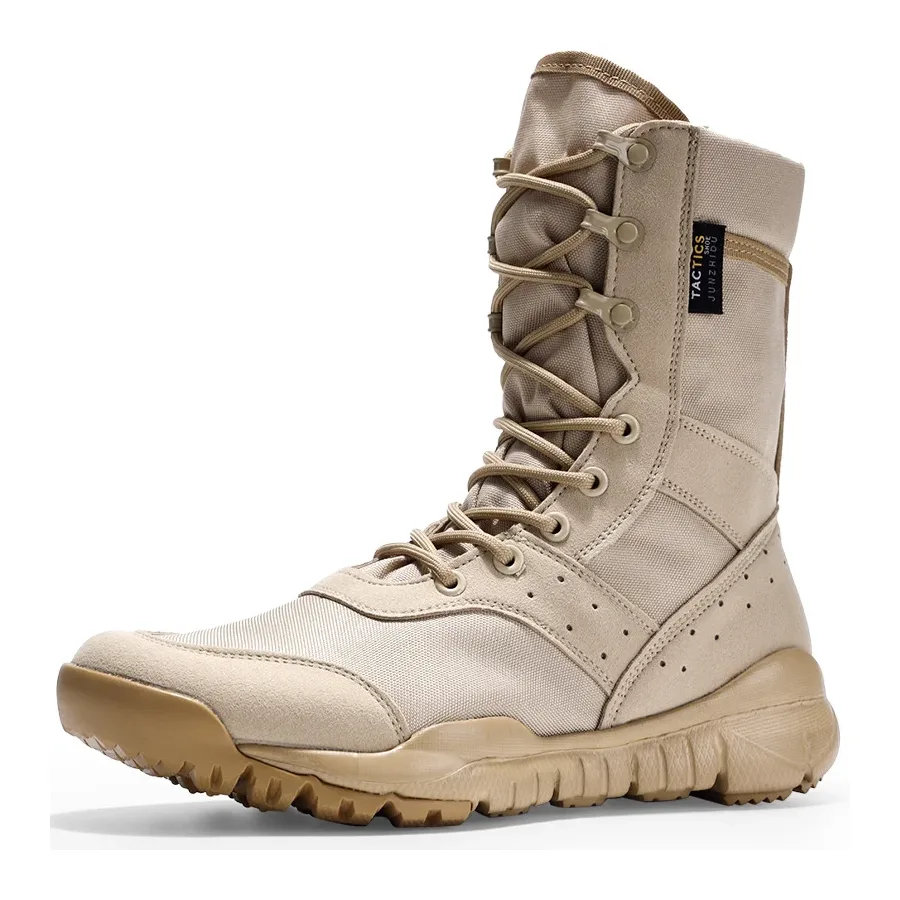 Summer Breathable Tactical Boots High Top Combat Boots Desert Combat Boots Ultra Light Breathable Boots