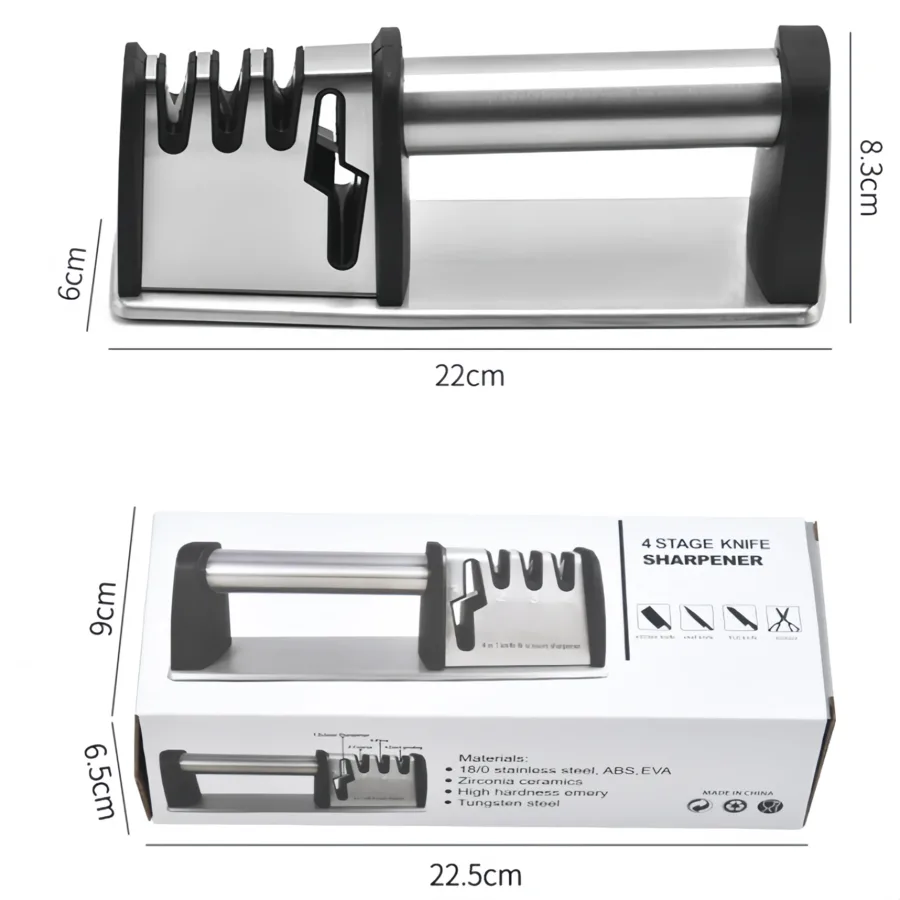 Tube Handle Knife Sharpener (4-In-1)