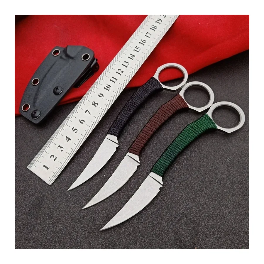 Pocket Tactical Knives Neck Camping Knives Outdoor Rescue Survival Tools EDC Tool With K Sheath,Dropshipping
