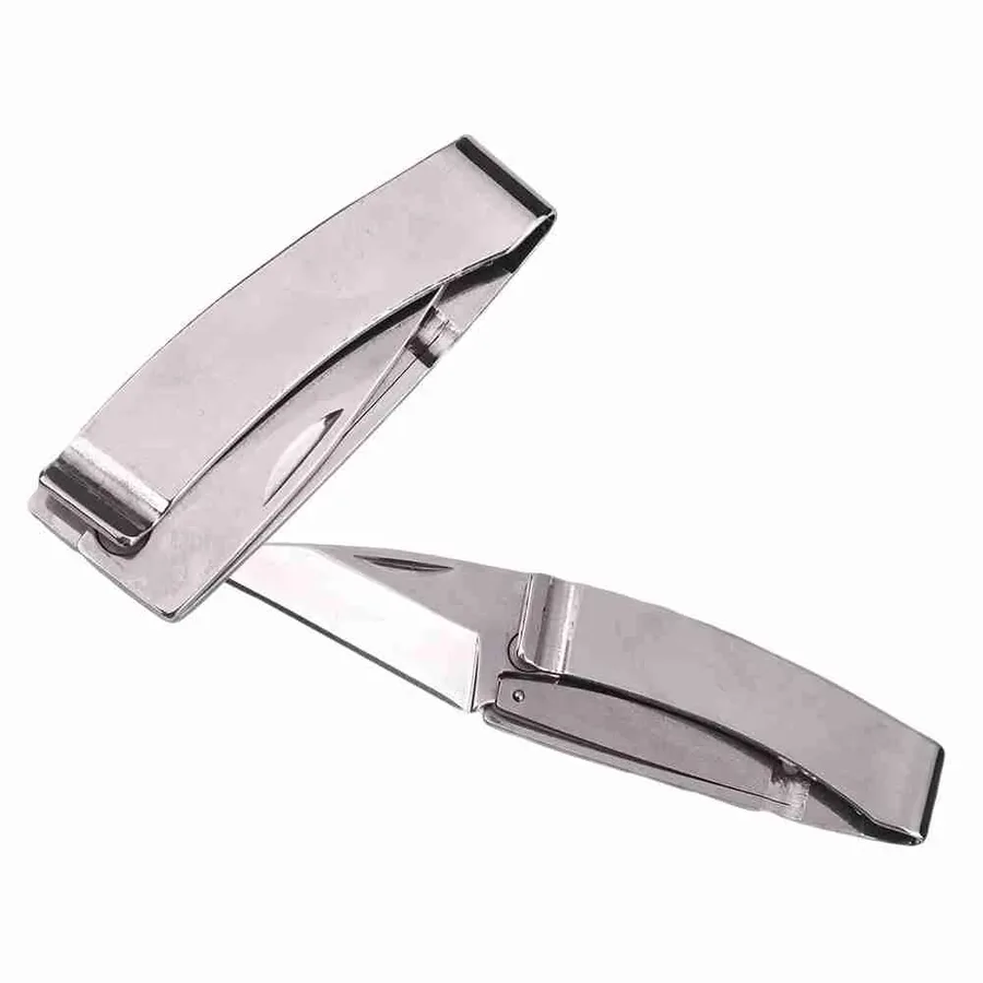 Wallet Note Clip Money Clip With Folding Mini Knife EDC Camping Multi-functional Tool Portable Keychain For Camping Accessories